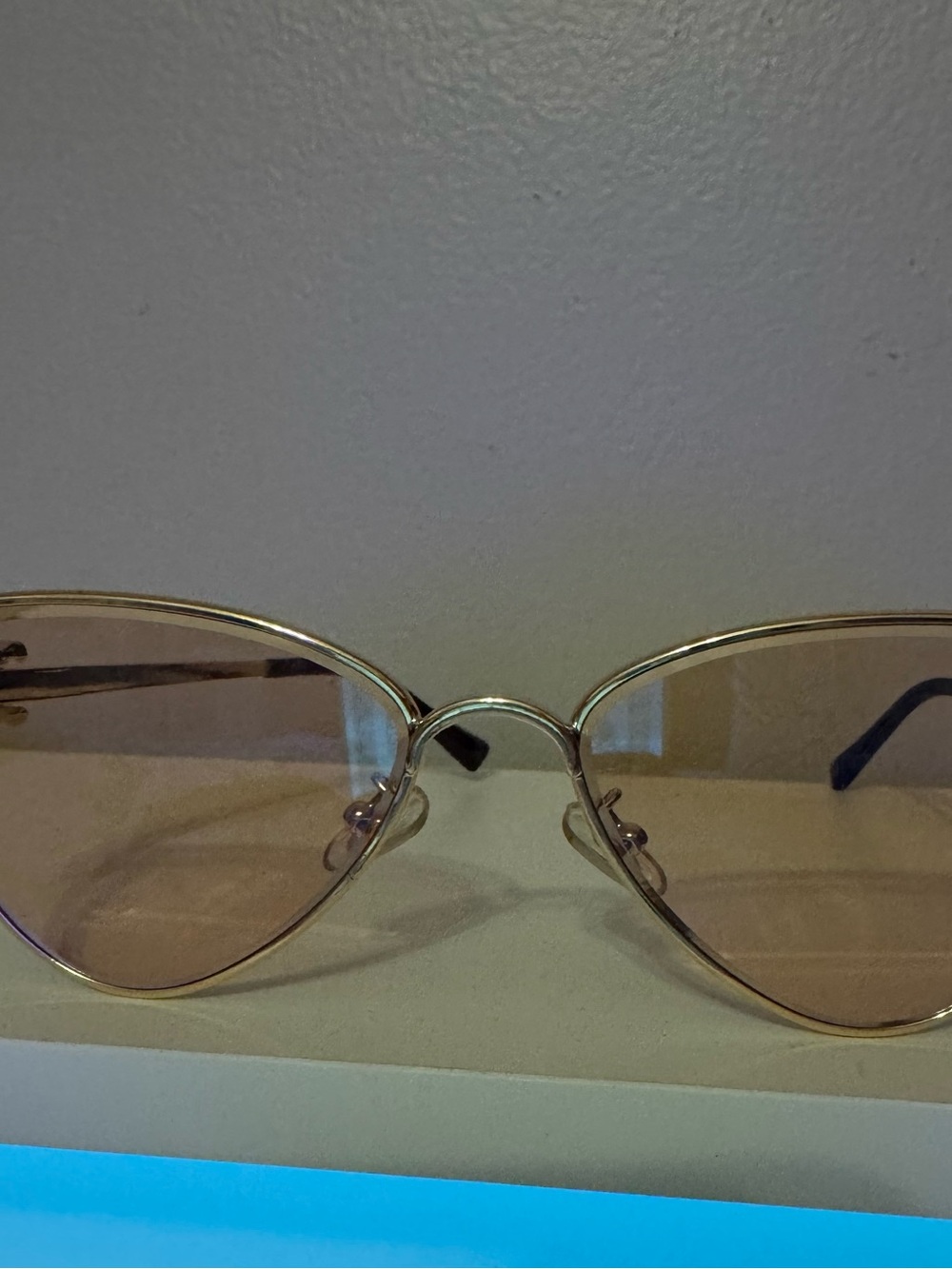 Celine Gold Frame Pink-Tinted Women's Sunglasses